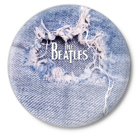 Значок с принтом The Beatles в Тюмени,  металл | круглая форма, металлическая застежка в виде булавки | Тематика изображения на принте: england | group | jeans | legend | liverpool | music | rock | the beatles | англия | битлз | группа | джинса | легенда | ливерпуль | музыка | рок