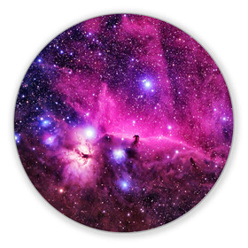 Коврик для мышки круглый с принтом КОСМОС в Тюмени, резина и полиэстер | круглая форма, изображение наносится на всю лицевую часть | galaxy | nasa | nebula | space | star | абстракция | вселенная | галактика | звезда | звезды | космический | наса | планеты
