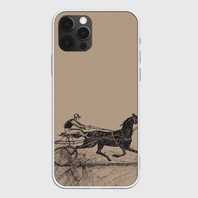 Чехол для iPhone 12 Pro Max с принтом лошадь с колесницей в Тюмени, Силикон |  | животные | конный спорт | конь | лошадь | наездник | спорт
