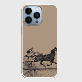 Чехол для iPhone 13 Pro с принтом лошадь с колесницей в Тюмени,  |  | животные | конный спорт | конь | лошадь | наездник | спорт