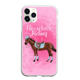 Чехол для iPhone 11 Pro Max матовый с принтом Horseback Rading в Тюмени, Силикон |  | животные | конный спорт | конь | лошадь | наездник | спорт