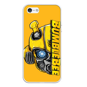 Чехол для iPhone 5/5S матовый с принтом Transformers Bumblebee в Тюмени, Силикон | Область печати: задняя сторона чехла, без боковых панелей | bumblebee | transformers | автоботы | бамблби | мегатрон | оптимус прайм | роботы | трансформеры
