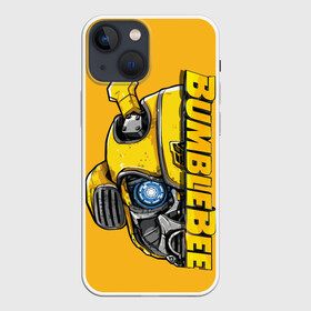 Чехол для iPhone 13 mini с принтом Transformers Bumblebee в Тюмени,  |  | bumblebee | transformers | автоботы | бамблби | мегатрон | оптимус прайм | роботы | трансформеры
