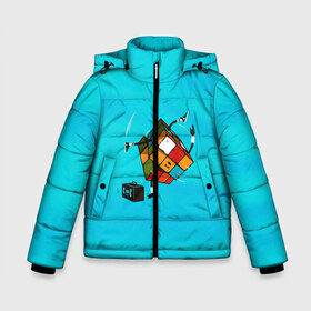 Зимняя куртка для мальчиков 3D с принтом Кубик Рубика танцор в Тюмени, ткань верха — 100% полиэстер; подклад — 100% полиэстер, утеплитель — 100% полиэстер | длина ниже бедра, удлиненная спинка, воротник стойка и отстегивающийся капюшон. Есть боковые карманы с листочкой на кнопках, утяжки по низу изделия и внутренний карман на молнии. 

Предусмотрены светоотражающий принт на спинке, радужный светоотражающий элемент на пуллере молнии и на резинке для утяжки | mathematica | кубик | магия. формулы | математика | наука | рубика | соберись | танец | технарь