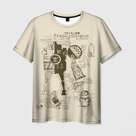 Мужская футболка 3D с принтом One Piece  в Тюмени, 100% полиэфир | прямой крой, круглый вырез горловины, длина до линии бедер | anime | kaido | luffy | manga | one piece | theory | zoro | большой куш | ван | луффи | манга | манки д | мульт | пираты | пис | рыжий | сёнэн | сериал | шанкс