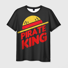 Мужская футболка 3D с принтом One Piece Pirate King в Тюмени, 100% полиэфир | прямой крой, круглый вырез горловины, длина до линии бедер | anime | kaido | luffy | manga | one piece | theory | zoro | большой куш | ван | луффи | манга | манки д | мульт | пираты | пис | рыжий | сёнэн | сериал | шанкс
