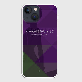 Чехол для iPhone 13 mini с принтом Evangelion: 1.11 в Тюмени,  |  | eva | evangelion | rei | you are not alone | девушка | ева | евангелион | рей | ты не один | тян