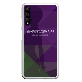 Чехол для Honor 20 с принтом Evangelion 1 11 в Тюмени, Силикон | Область печати: задняя сторона чехла, без боковых панелей | Тематика изображения на принте: eva | evangelion | rei | you are not alone | девушка | ева | евангелион | рей | ты не один | тян