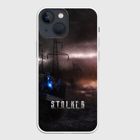 Чехол для iPhone 13 mini с принтом STALKER GAME в Тюмени,  |  | s.t.a.l.k.e.r. | stalker | арт | зона | зона отчуждения | игра | мутант | пейзаж | припять | радиация | радиоктивный фон | сталкер | чернобыль