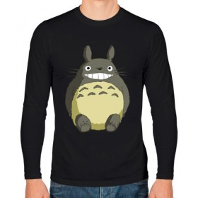 Мужской лонгслив хлопок с принтом Тоторо в Тюмени, 100% хлопок |  | anime | totoro | аниме | анимэ | монстр | монстрик | персонаж | существо | тоторо | хранитель