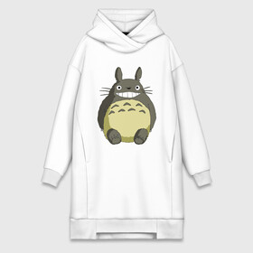 Платье-худи хлопок с принтом Тоторо в полный рост в Тюмени,  |  | anime | totoro | аниме | анимэ | монстр | монстрик | персонаж | существо | тоторо | хранитель