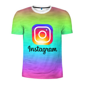 Мужская футболка 3D спортивная с принтом INSTAGRAM 2020 в Тюмени, 100% полиэстер с улучшенными характеристиками | приталенный силуэт, круглая горловина, широкие плечи, сужается к линии бедра | insta | instagram | instagramm | social | видео | инста | инстаграм | инстаграмм | приложение | социальная сеть | фото