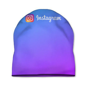 Шапка 3D с принтом INSTAGRAM GRADIENT в Тюмени, 100% полиэстер | универсальный размер, печать по всей поверхности изделия | insta | instagram | instagramm | social | видео | инста | инстаграм | инстаграмм | приложение | социальная сеть | фото