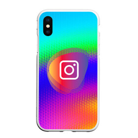 Чехол для iPhone XS Max матовый с принтом INSTAGRAM в Тюмени, Силикон | Область печати: задняя сторона чехла, без боковых панелей | Тематика изображения на принте: insta | instagram | instagramm | social | видео | инста | инстаграм | инстаграмм | приложение | социальная сеть | фото