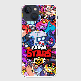 Чехол для iPhone 13 mini с принтом BRAWL STARS 8 BIT в Тюмени,  |  | brawl stars | brawl stars все персонажи | crow | leon | leon shark | sally leon | shark | stars | акула | берли | ворон | леон | леон акула | спайк | эль примо