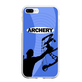 Чехол для iPhone 7Plus/8 Plus матовый с принтом Archery в Тюмени, Силикон | Область печати: задняя сторона чехла, без боковых панелей | archer | archery | bow | bow hunter | bowhunter | лук | лучник | стрельба из лука