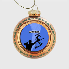 Стеклянный ёлочный шар с принтом Archery в Тюмени, Стекло | Диаметр: 80 мм | Тематика изображения на принте: archer | archery | bow | bow hunter | bowhunter | лук | лучник | стрельба из лука
