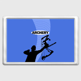 Магнит 45*70 с принтом Archery в Тюмени, Пластик | Размер: 78*52 мм; Размер печати: 70*45 | Тематика изображения на принте: archer | archery | bow | bow hunter | bowhunter | лук | лучник | стрельба из лука