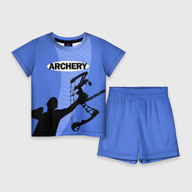 Детский костюм с шортами 3D с принтом Archery в Тюмени,  |  | archer | archery | bow | bow hunter | bowhunter | лук | лучник | стрельба из лука