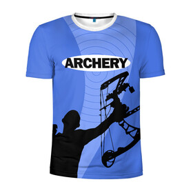 Мужская футболка 3D спортивная с принтом Archery в Тюмени, 100% полиэстер с улучшенными характеристиками | приталенный силуэт, круглая горловина, широкие плечи, сужается к линии бедра | Тематика изображения на принте: archer | archery | bow | bow hunter | bowhunter | лук | лучник | стрельба из лука