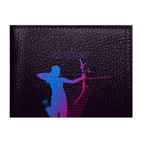 Обложка для студенческого билета с принтом Archer в Тюмени, натуральная кожа | Размер: 11*8 см; Печать на всей внешней стороне | archer | archery | bow | bow hunter | bowhunter | лук | лучник | стрельба из лука