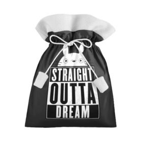 Подарочный 3D мешок с принтом Тоторо Straight outta dream в Тюмени, 100% полиэстер | Размер: 29*39 см | Тематика изображения на принте: anime | hayao miyazaki | japanese | meme | miyazaki | piano | studio ghibli | tokyo | totoro | гибли | котобус | мой | сосед | сусуватари | тонари | тоторо | хаяо миядзаки