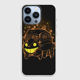 Чехол для iPhone 13 Pro с принтом My Neighbor Totoro оранжевый кот в Тюмени,  |  | anime | hayao miyazaki | japanese | meme | miyazaki | piano | studio ghibli | tokyo | totoro | гибли | котобус | мой | сосед | сусуватари | тонари | тоторо | хаяо миядзаки