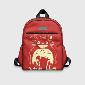Детский рюкзак 3D с принтом Totoro в Тюмени, 100% полиэстер | лямки с регулируемой длиной, сверху петелька, чтобы рюкзак можно было повесить на вешалку. Основное отделение закрывается на молнию, как и внешний карман. Внутри дополнительный карман. По бокам два дополнительных кармашка | Тематика изображения на принте: anime | hayao miyazaki | japanese | meme | miyazaki | piano | studio ghibli | tokyo | totoro | гибли | котобус | мой | сосед | сусуватари | тонари | тоторо | хаяо миядзаки