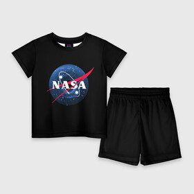Детский костюм с шортами 3D с принтом NASA Black Hole в Тюмени,  |  | black hole | mars | nasa | space | stars | x | галактика | дыра | звезда | звезды | илон | космос | марс | маск | наса | черная | черная дыра