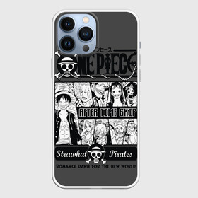 Чехол для iPhone 13 Pro Max с принтом Манга One Piece в Тюмени,  |  | Тематика изображения на принте: anime | kaido | luffy | manga | one piece | theory | zoro | большой куш | ван | луффи | манга | манки д | мульт | пираты | пис | рыжий | сёнэн | сериал | шанкс