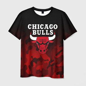 Мужская футболка 3D с принтом CHICAGO BULLS | ЧИКАГО БУЛЛС в Тюмени, 100% полиэфир | прямой крой, круглый вырез горловины, длина до линии бедер | Тематика изображения на принте: bulls | chicago | chicago bulls | nba | red bulls | usa | америка | быки | нба | сша | чикаго буллс
