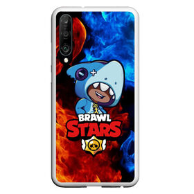 Чехол для Honor P30 с принтом Brawl Stars LEON SHARK в Тюмени, Силикон | Область печати: задняя сторона чехла, без боковых панелей | 8 bit | 8 бит | brawl | brawl stars | crow | leon | shark | stars | акула | бравл | бравл старс | браво старс | игра | компьютерная | кров | леон | леон акула | онлайн | старс | шарк