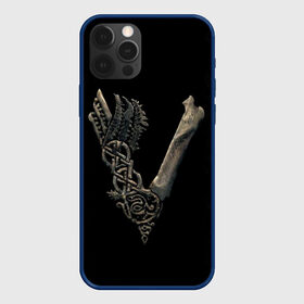 Чехол для iPhone 12 Pro с принтом Vikings (bones logo) в Тюмени, силикон | область печати: задняя сторона чехла, без боковых панелей | Тематика изображения на принте: bones | good | skull | viking | vikings | бог | викинг | викинги | кости | скандинавы | череп | язычник