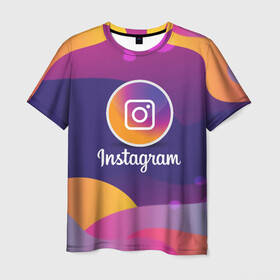 Мужская футболка 3D с принтом INSTAGRAM 2020 в Тюмени, 100% полиэфир | прямой крой, круглый вырез горловины, длина до линии бедер | insta | instagram | instagramm | social | видео | инста | инстаграм | инстаграмм | приложение | социальная сеть | фото