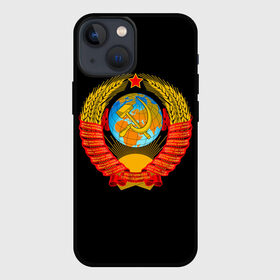 Чехол для iPhone 13 mini с принтом СССР в Тюмени,  |  | Тематика изображения на принте: russia | star | звезда | земля | коммунизм | молот | патриот | патриотизм | планета | россия | серп | солнце | союз | ссср