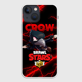 Чехол для iPhone 13 mini с принтом BRAWL STARS CROW | БРАВЛ СТАРС ЛЕОН в Тюмени,  |  | brawl stars | crow | leon | leon shark | sally leon | shark | stars | акула | берли | ворон | леон | леон акула | спайк | эль примо