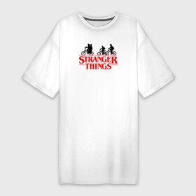 Платье-футболка хлопок с принтом STRANGER THINGS  ОЧЕНЬ СТРАННЫЕ ДЕЛА в Тюмени,  |  | 11 | stranger things | одди | одиннадцатая | очень странные дела | сериалы