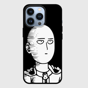 Чехол для iPhone 13 Pro с принтом Сайтама на черном фоне в Тюмени,  |  | one punch man | onepunchman | oppai | saitama | ван панч мен | ванпанчмен | макото миядзаки | сайтама | человек один удар