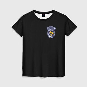 Женская футболка 3D с принтом S.T.A.R.S. (НА СПИНЕ) в Тюмени, 100% полиэфир ( синтетическое хлопкоподобное полотно) | прямой крой, круглый вырез горловины, длина до линии бедер | ada wong | biohazard | leon | nemesis | project resistance | raccoon city | re | re3 | resident evil | resident evil 3 | rpd | stars | umbrella | ада вонг | амбрелла | немезис | ужасы