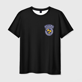 Мужская футболка 3D с принтом S.T.A.R.S. (НА СПИНЕ) в Тюмени, 100% полиэфир | прямой крой, круглый вырез горловины, длина до линии бедер | Тематика изображения на принте: ada wong | biohazard | leon | nemesis | project resistance | raccoon city | re | re3 | resident evil | resident evil 3 | rpd | stars | umbrella | ада вонг | амбрелла | немезис | ужасы