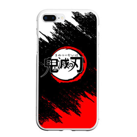 Чехол для iPhone 7Plus/8 Plus матовый с принтом DEMON SLAYER KIMETSU NO YAIBA КЛИНОК РАССЕКАЮЩИЙ ДЕМОНОВ в Тюмени, Силикон | Область печати: задняя сторона чехла, без боковых панелей | demon slayer | kimetsu no yaiba | nezuko | shinobu | slayer | tanjiro | zenitsu | гию томиока | зенитсу | зенитцу | иноске хашибира | клинок рассекающий демонов | незуко | танджиро | шинобу кочо