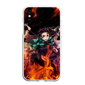 Чехол для iPhone XS Max матовый с принтом KIMETSU NO YAIBA в Тюмени, Силикон | Область печати: задняя сторона чехла, без боковых панелей | demon slayer | demon slayer: kimetsu no yaiba | kimetsu | kimetsu no yaiba | nezuko | slayer | tanjiro | клинок рассекающий демонов | незуко | танджиро | шинобу кочо