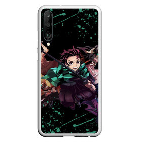 Чехол для Honor P30 с принтом DEMON SLAYER KIMETSU NO YAIBA КЛИНОК РАССЕКАЮЩИЙ ДЕМОНОВ в Тюмени, Силикон | Область печати: задняя сторона чехла, без боковых панелей | demon slayer | kimetsu no yaiba | nezuko | shinobu | slayer | tanjiro | zenitsu | гию томиока | зенитсу | зенитцу | иноске хашибира | клинок рассекающий демонов | незуко | танджиро | шинобу кочо