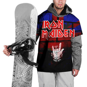 Накидка на куртку 3D с принтом Iron Maiden в Тюмени, 100% полиэстер |  | Тематика изображения на принте: iron maiden | англия | британия | металл | музыка | рок