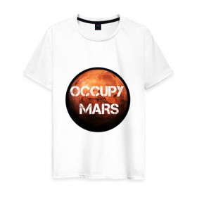 Мужская футболка хлопок с принтом Илон Маск в Тюмени, 100% хлопок | прямой крой, круглый вырез горловины, длина до линии бедер, слегка спущенное плечо. | elon musk | space x | tesla | илон маск