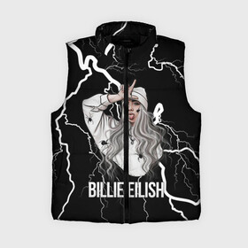 Женский жилет утепленный 3D с принтом BILLIE EILISH в Тюмени,  |  | ayelish | bad guy | bellyache | bilie eilish | bilie elish | billie | billie eilish | eilish | electronic | elish | music | били айлиш | билли айлиш | эйлиш | элиш