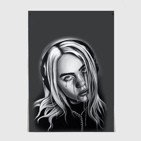 Постер с принтом BILLIE EILISH в Тюмени, 100% бумага
 | бумага, плотность 150 мг. Матовая, но за счет высокого коэффициента гладкости имеет небольшой блеск и дает на свету блики, но в отличии от глянцевой бумаги не покрыта лаком | ayelish | bad guy | bellyache | bilie eilish | bilie elish | billie | billie eilish | eilish | electronic | elish | music | били айлиш | билли айлиш | эйлиш | элиш