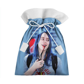 Подарочный 3D мешок с принтом BILLIE EILISH в Тюмени, 100% полиэстер | Размер: 29*39 см | ayelish | bad guy | bellyache | bilie eilish | bilie elish | billie | billie eilish | eilish | electronic | elish | music | били айлиш | билли айлиш | эйлиш | элиш