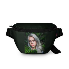 Поясная сумка 3D с принтом BILLIE EILISH в Тюмени, 100% полиэстер | плотная ткань, ремень с регулируемой длиной, внутри несколько карманов для мелочей, основное отделение и карман с обратной стороны сумки застегиваются на молнию | ayelish | bad guy | bellyache | bilie eilish | bilie elish | billie | billie eilish | eilish | electronic | elish | music | били айлиш | билли айлиш | эйлиш | элиш