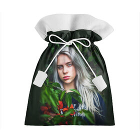 Подарочный 3D мешок с принтом BILLIE EILISH в Тюмени, 100% полиэстер | Размер: 29*39 см | ayelish | bad guy | bellyache | bilie eilish | bilie elish | billie | billie eilish | eilish | electronic | elish | music | били айлиш | билли айлиш | эйлиш | элиш